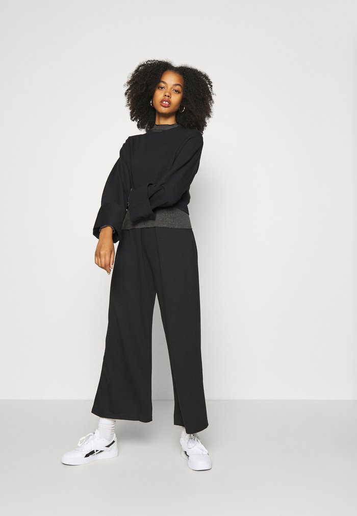 Pantalons Anna Field WIDE FIT Noir Femme | ZCN-4473264